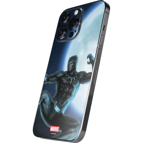 Marvel Black Panther Jumping Through Air iPhone 14 Pro Skin